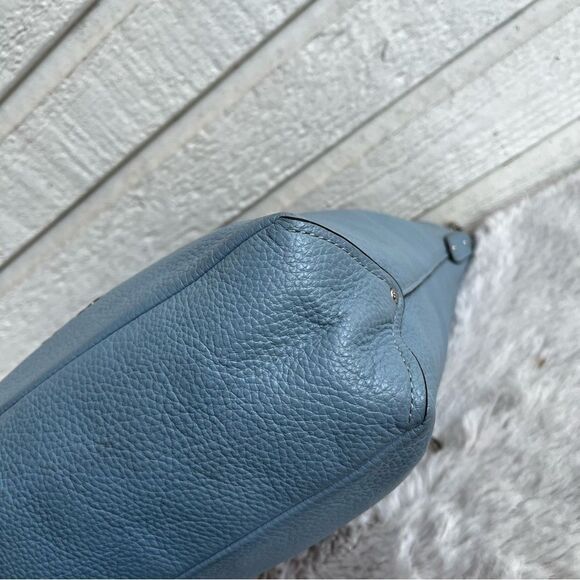 COACH Baby Blue Hobo Abby Duffle Shoulder Bag 31507 Bucket Bag - Picture 10 of 13